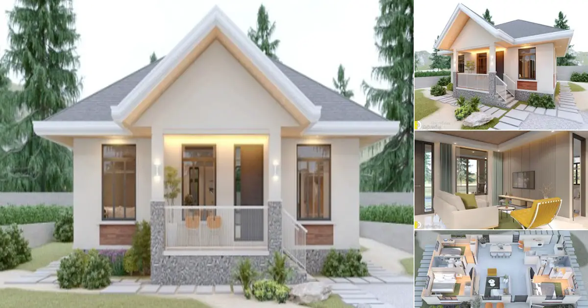 115 SQM Cozy Bungalow House Design 10 x 11.5 M With 3 Bedroom ~ Homlovely.com