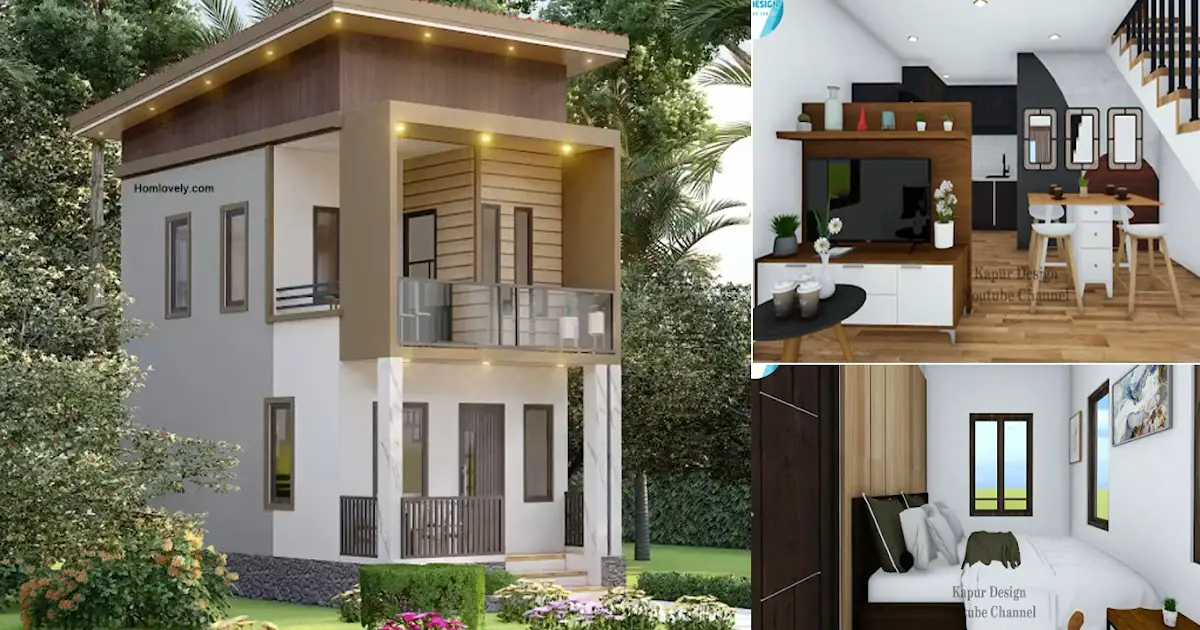 2-Storey 4 x 6 M Tiny House Design with FLOOR PLAN ~ Homlovely.com