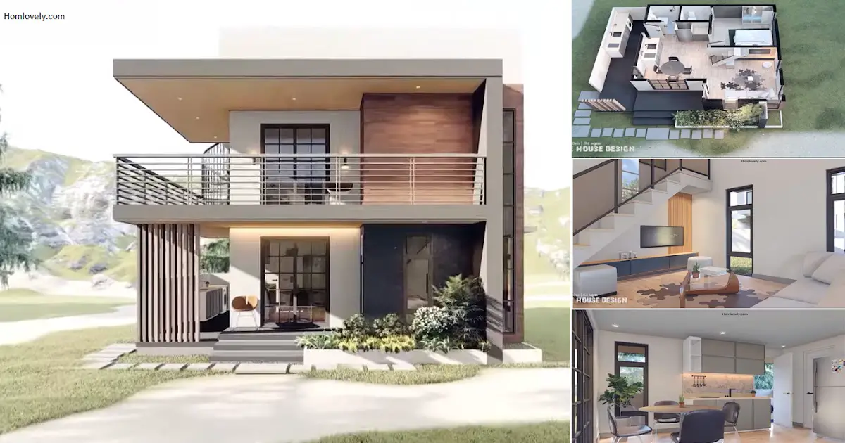 2-Storey 6 X 7 M Perfect House Design with House Layout ~ Homlovely.com