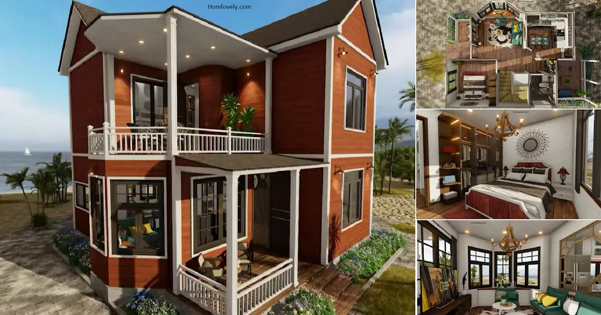 2-Storey Dreamy House Design with 3 BEDROOMS (7 X 8 M) ~ Homlovely.com