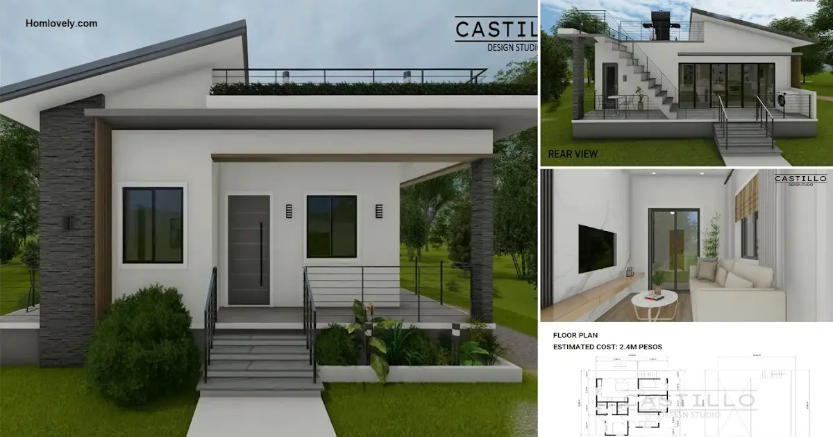 3 Bedroom 10x10 Meter House Design Ideas ~ Homlovely.com