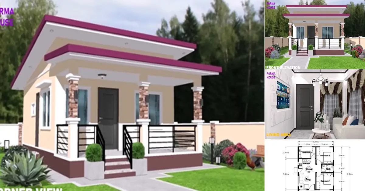 3 Bedroom Small House Idea