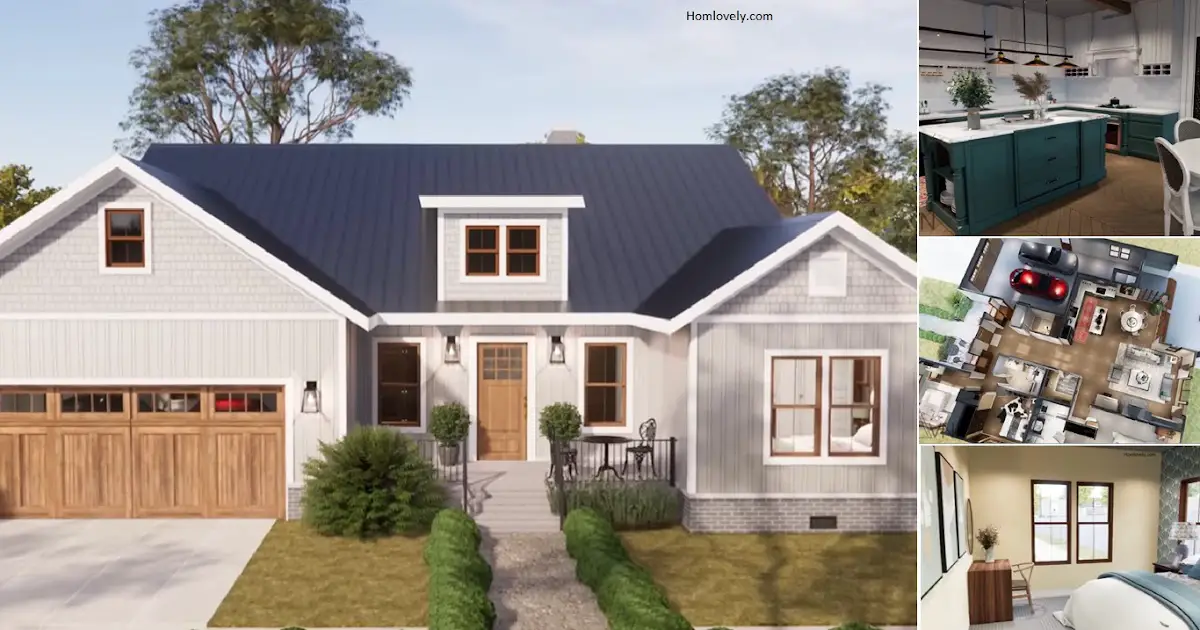 3-Bedroom and 2 Car Garage Incredible House Design ~ Homlovely.com