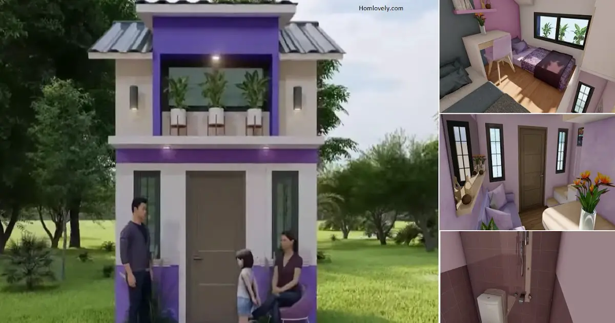 3 M X 3 M Super Tiny House Design (2 Single Bed ) ~ Homlovely.com