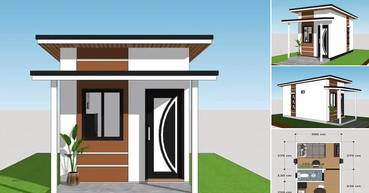3 x 6 M Tiny House Design Ideas With One Bedroom ~ Homlovely.com