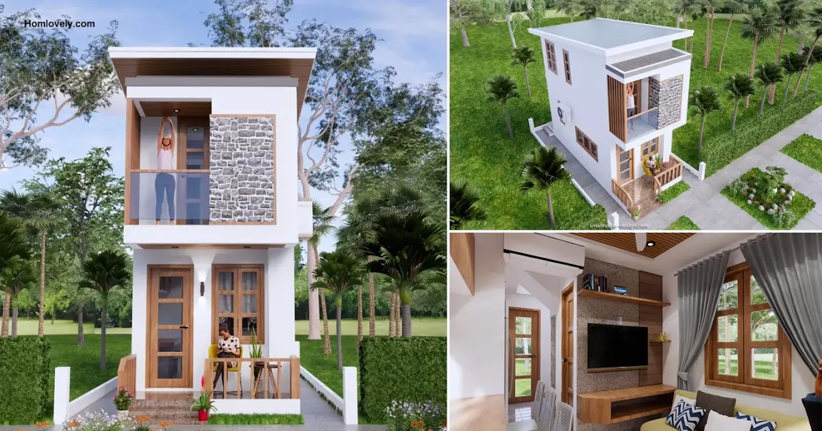 3 x 6 M Two-Storey House Design Ideas for Limited Space ~ Homlovely.com