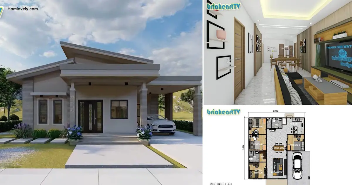 4 Bedroom 106 Sqm House Design for Perfect Facilities ~ Homlovely.com