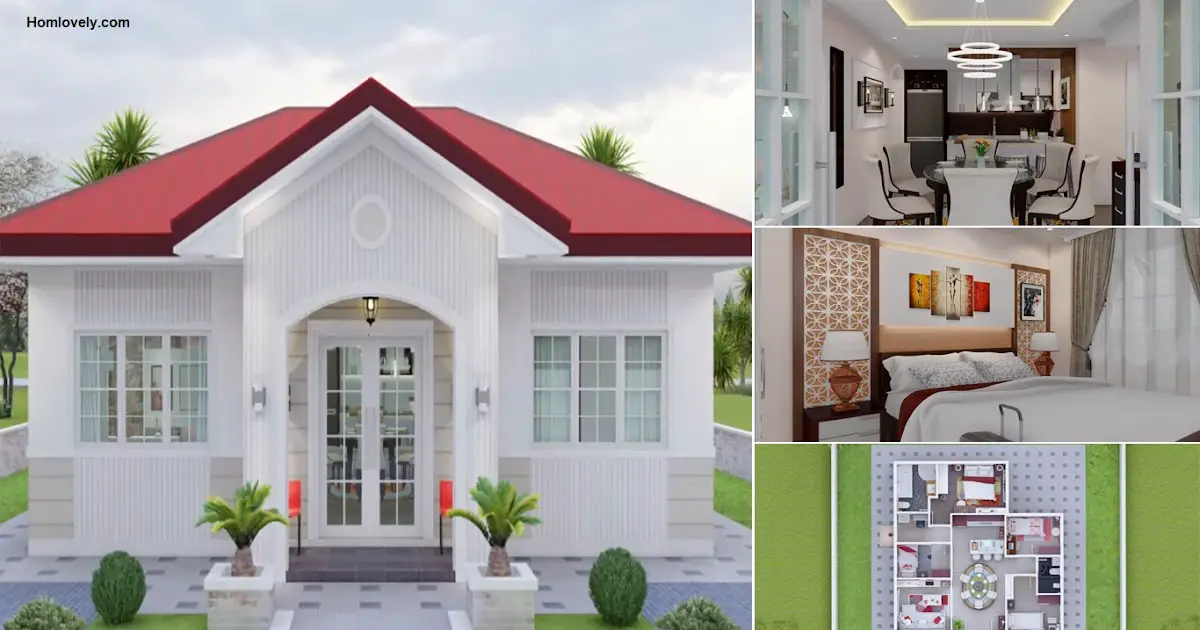 4 Bedroom Bungalow House Design with Classy Look (85 Sqm) ~ Homlovely.com