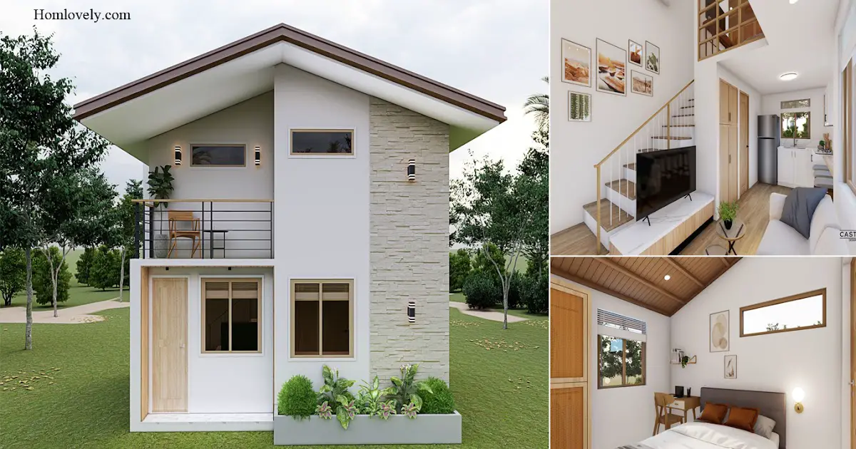 4 x 6 M Elegant Tiny House Design With Full Facilities ~ Homlovely.com