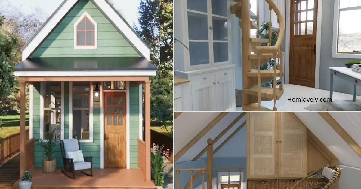 4.5 x 8 m House with Loft Bed ~ Homlovely.com