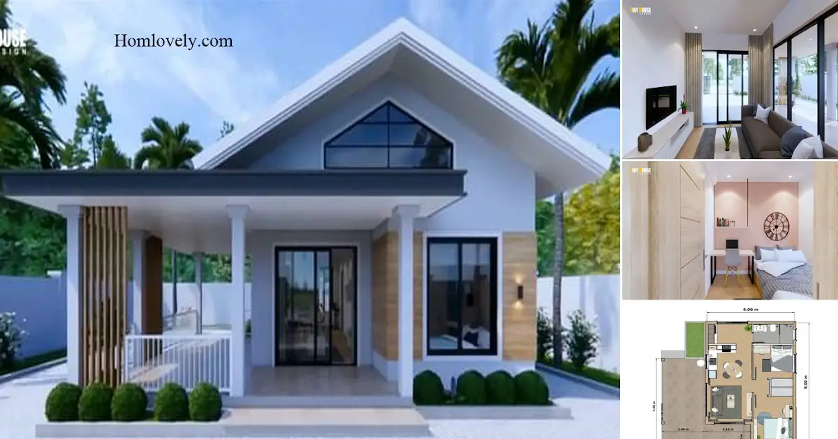 6 x 9 M Big Living Room House Design With 3 Bedroom ~ Homlovely.com