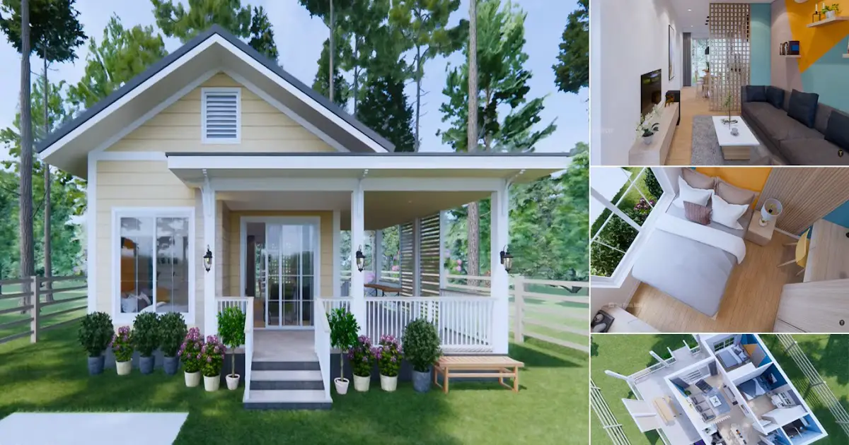 6 x 9 M Unique Small House Design With 2 Bedroom + House Plan ~ Homlovely.com