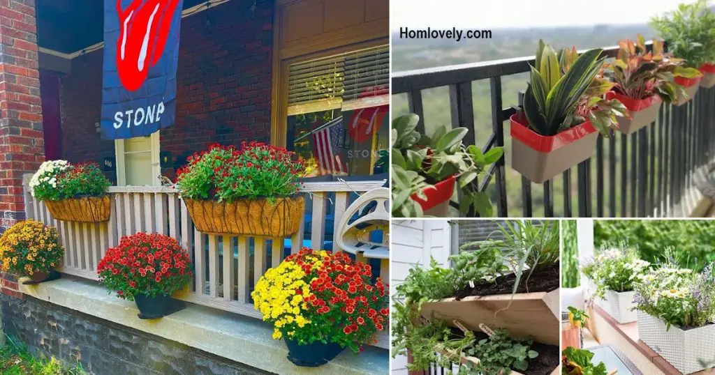 7 Balcony Rail Planter Ideas » HouseDesigns
