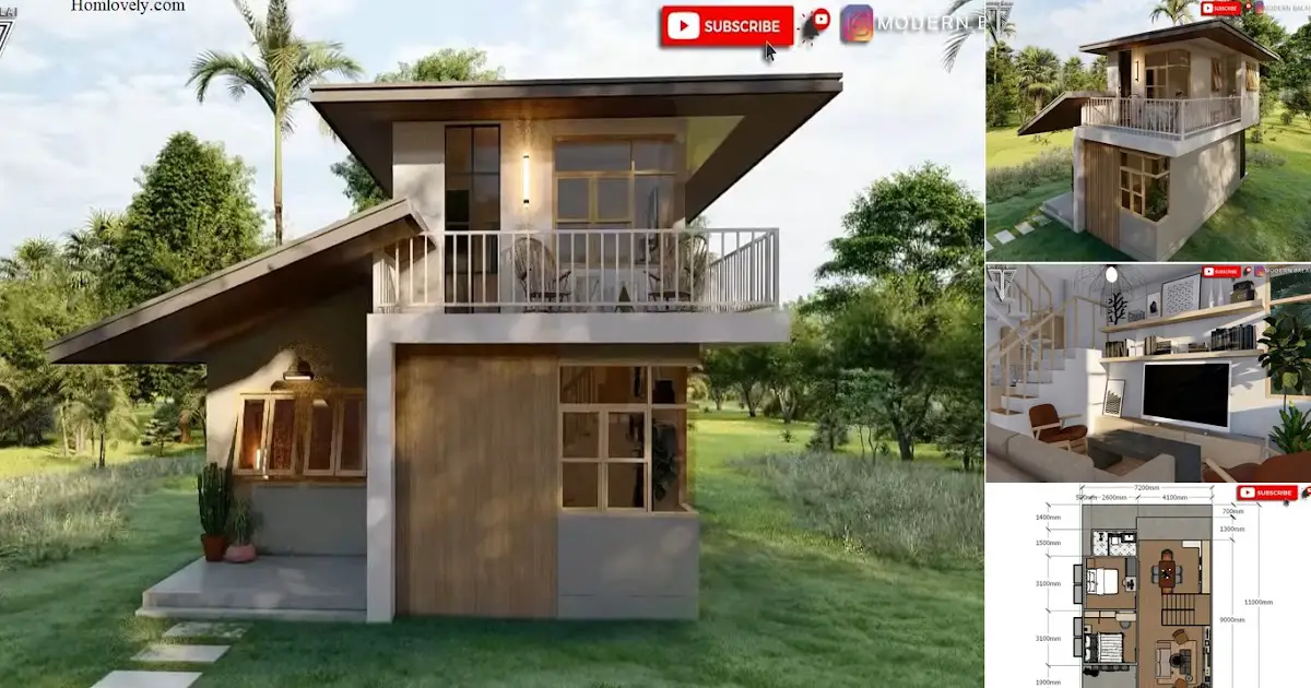 7 x 11 M Pinoy Simpel Small House Design With 4 Bedroom ~ Homlovely.com