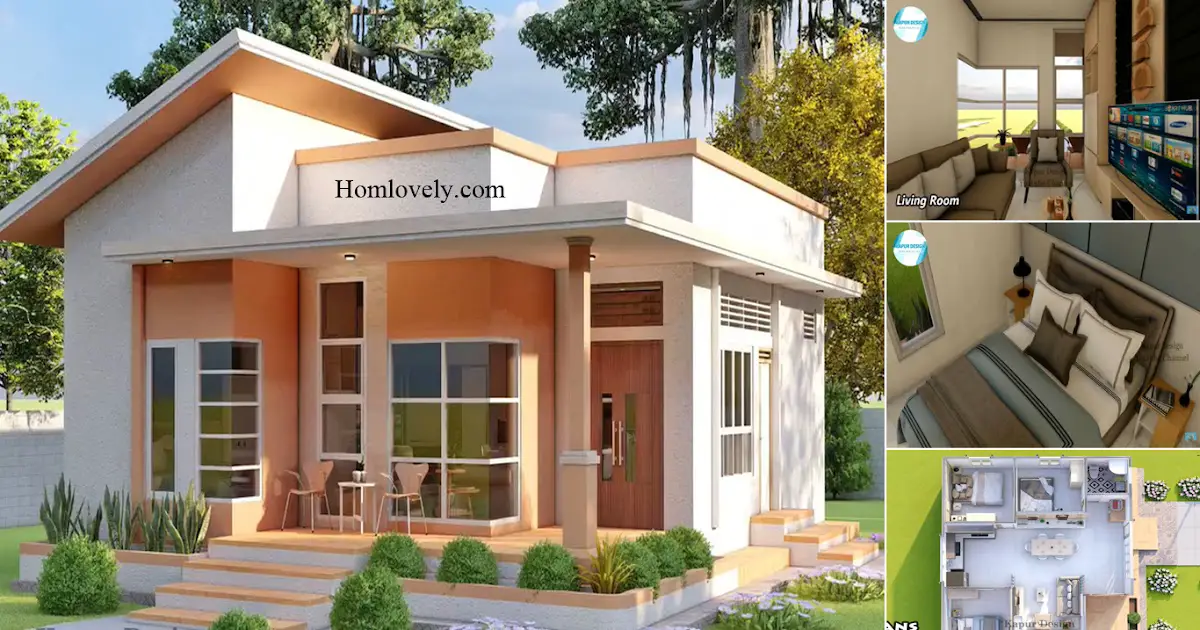 8 x 11 M Small But Beautiful and Comfortable House Design With 3 Bedroom ~ Homlovely.com