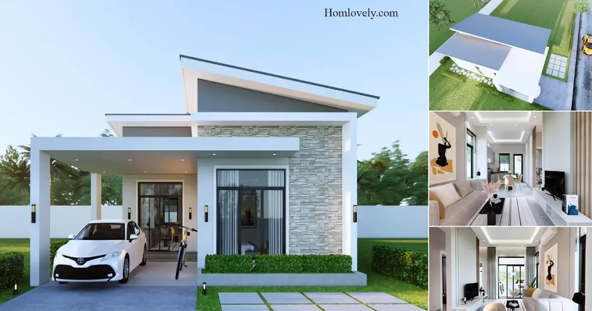 8 x 12 M Beautiful Dream House Design With 3 Bedrooms ~ Homlovely.com