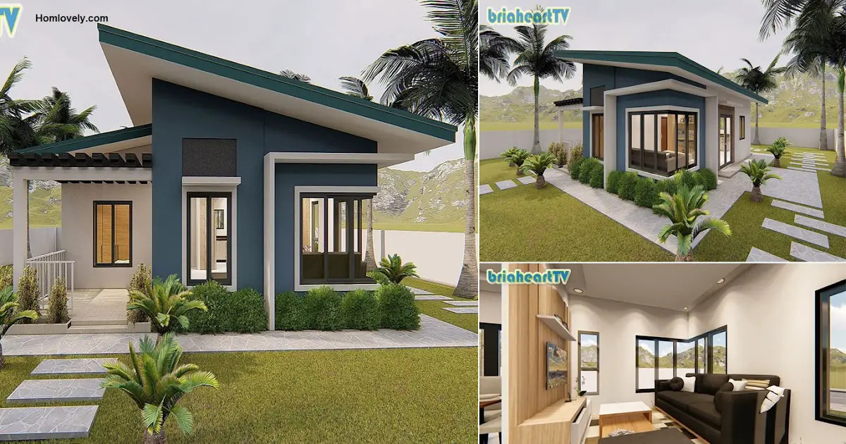 80 Sqm Small Eye-Catching House Design Ideas with 2 Bedroom ~ Homlovely.com
