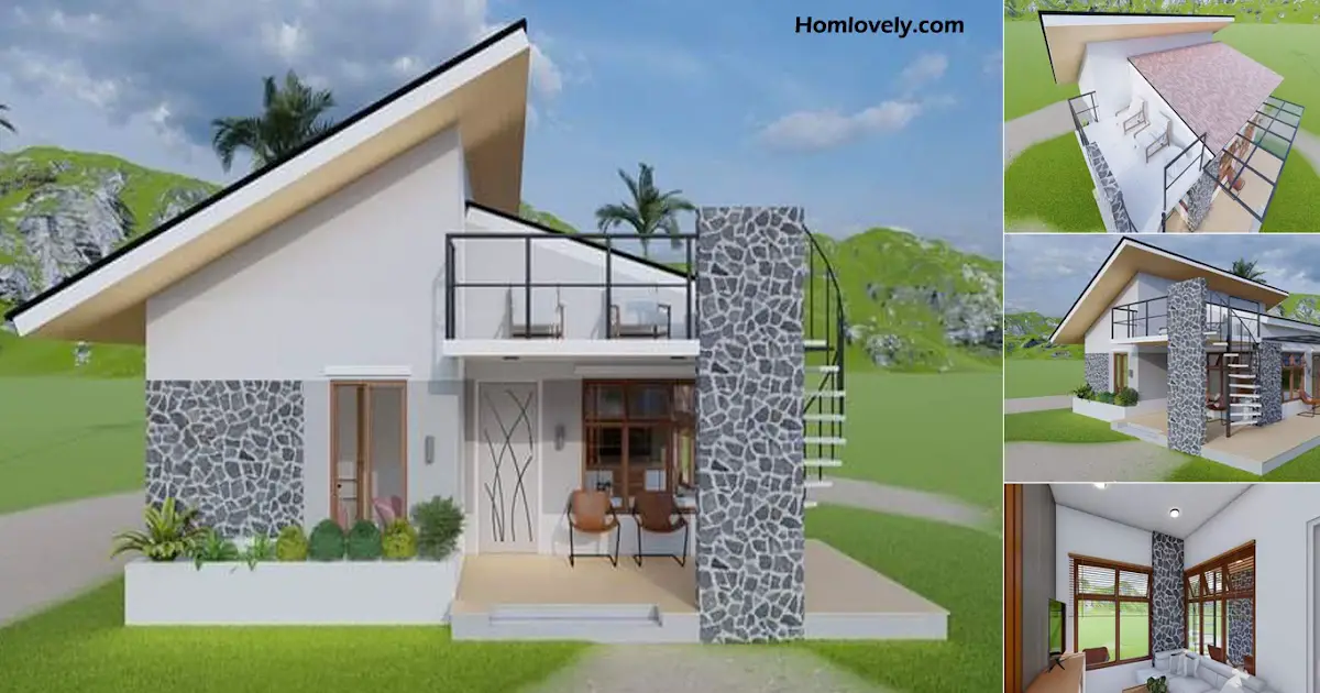 9 x 10 M Small House Design With 2 Bedroom + Roof Deck ~ Homlovely.com