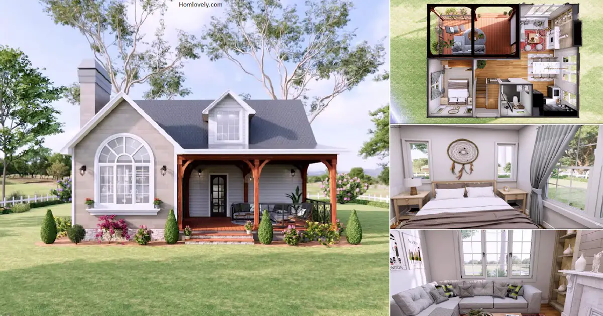 A Comfortable House in 8 x 10 M with 3 BEDROOMS ~ Homlovely.com