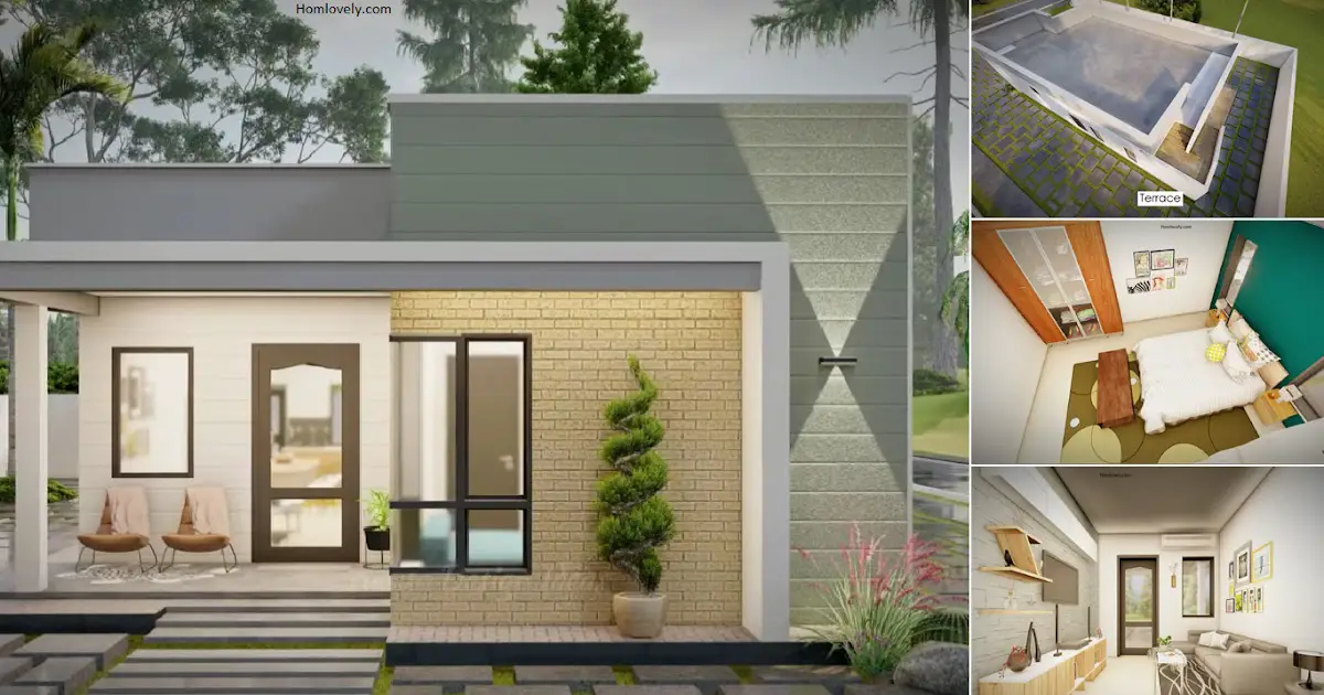 A Gorgeous House Design Ideas with Spacious Terrace ~ Homlovely.com