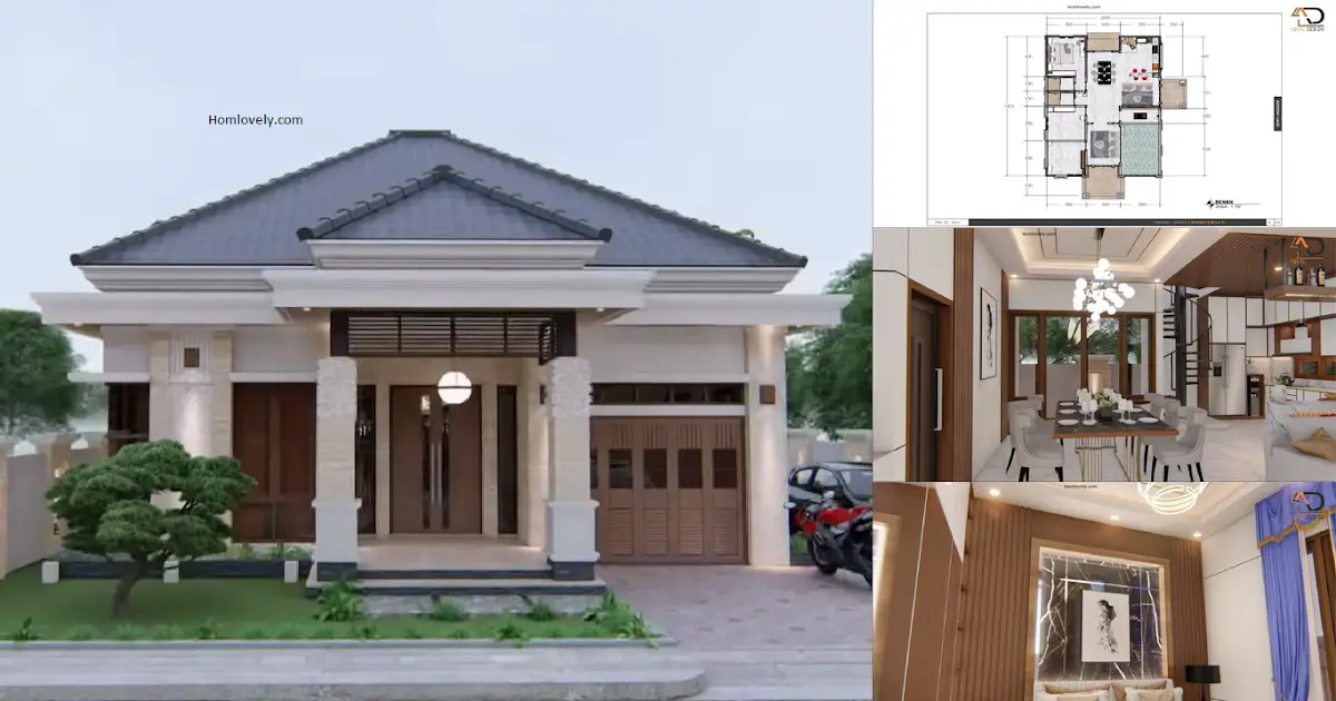 A Perfect Elegant and Luxury House Design in 10 x 14 M ~ Homlovely.com