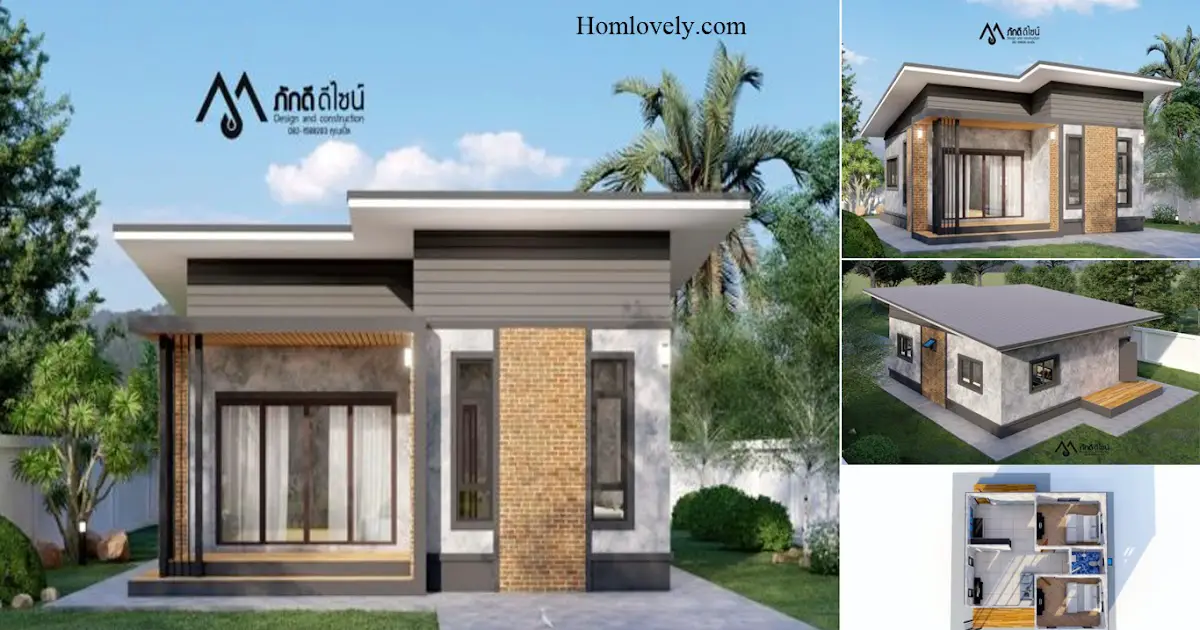 A Perfect Small House Design With 2 BEDROOM ~ Homlovely.com