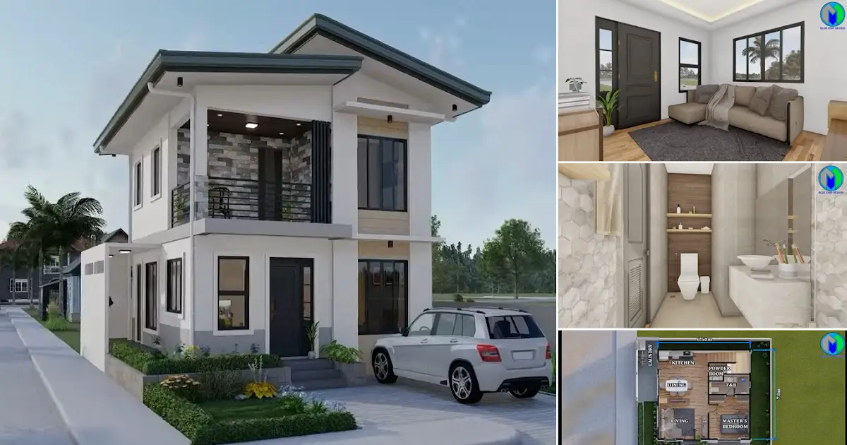 Amazing Small House Design with 4 Bedrooms