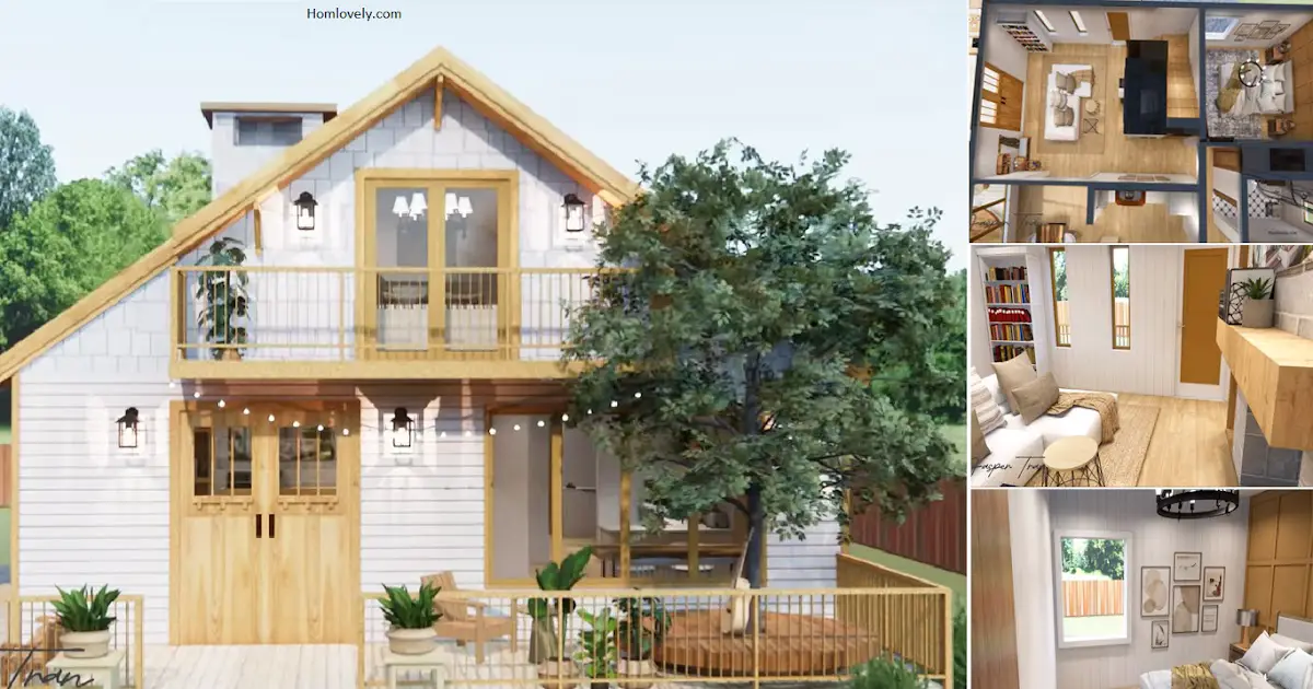 Appealing Super Tiny House Design with 2 BEDROOMS ~ Homlovely.com
