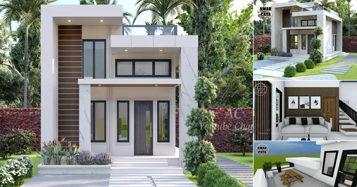 Cozy Small House Design 6 x 6 Meters With 2 Bedroom + Balcony ~ Homlovely.com