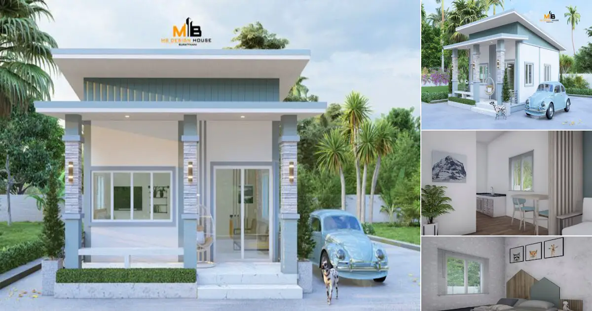 Cute Small House Design With 2 Bedroom ~ Homlovely.com
