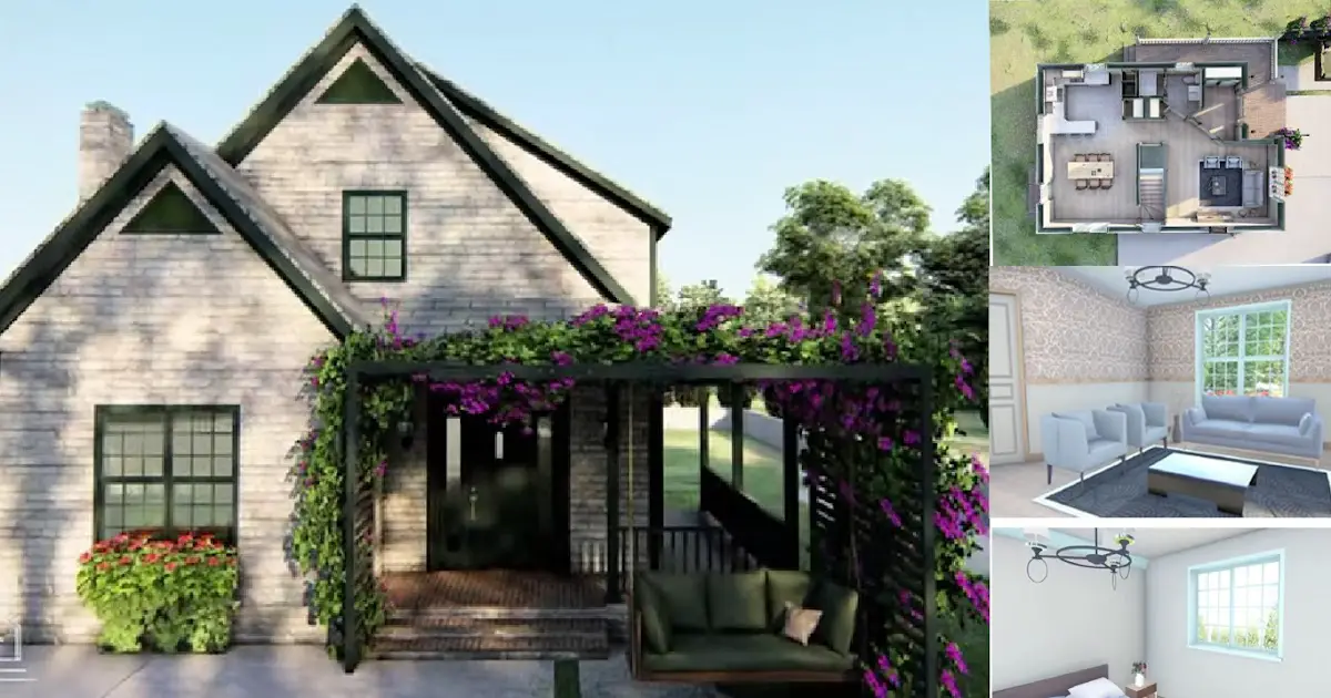 Incredible Tiny House Design Idea (9 M X 8 M) + Floor Plan ~ Homlovely.com