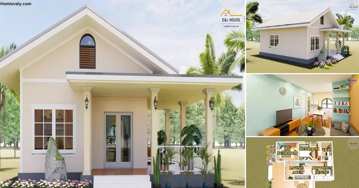 Living Big in Small House Design (6 x 9 m) with 2 Bedrooms ~ Homlovely.com