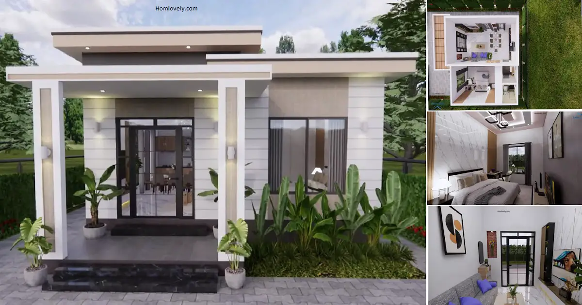 Luxury Small House Design Idea in 7 x 7 m ( Floor Plan ) ~ Homlovely.com