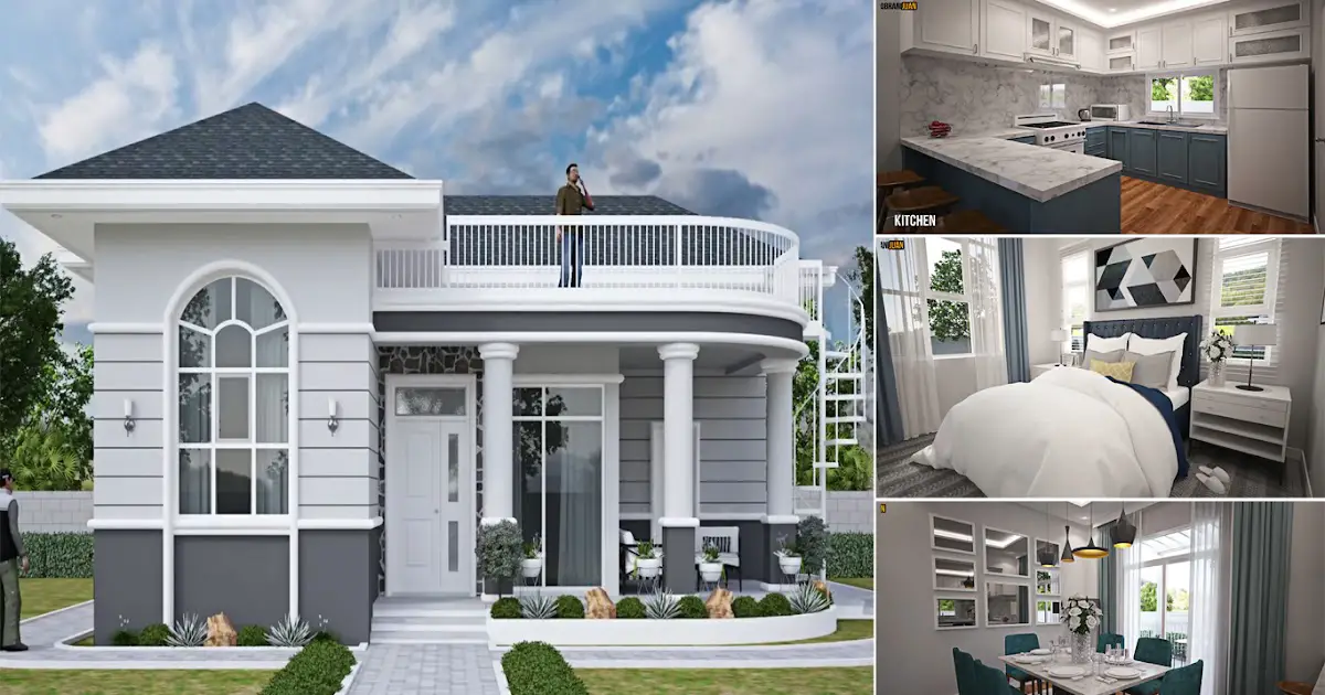 Modern House with Roof Deck