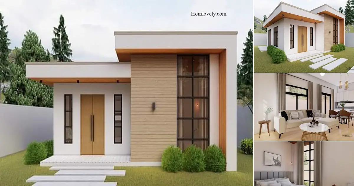 Modern Minimalist Small House Design With Complete Facilities ~ Homlovely.com