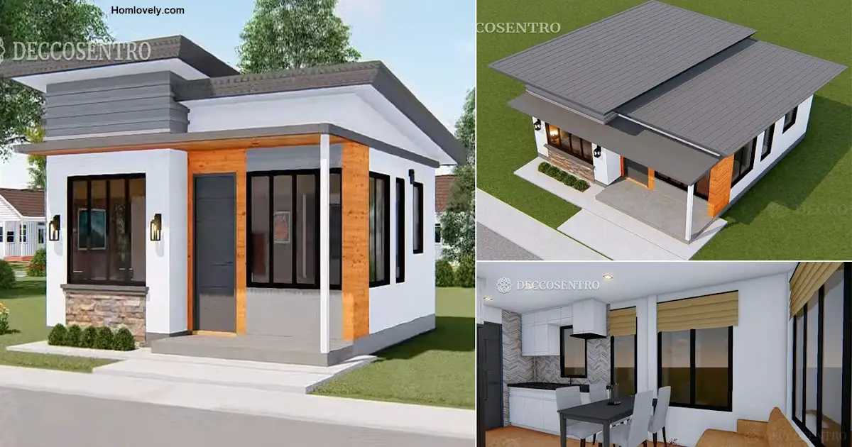 Modern Small House Design Idea for Low Budget (6x6m) ~ Homlovely.com