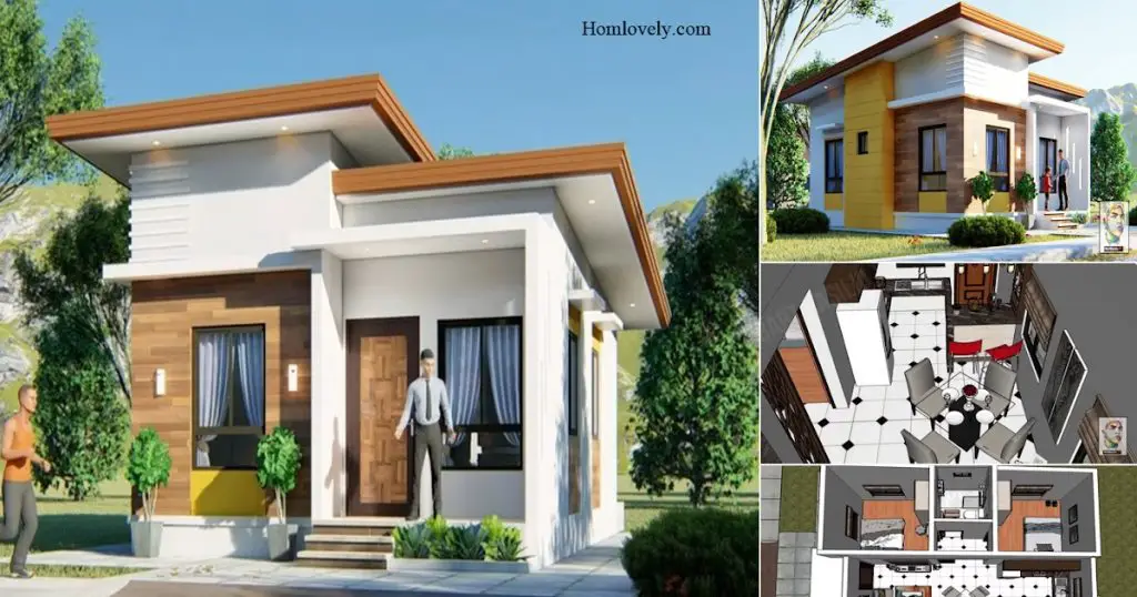 Modern Small House Design Low Budget House Design With 2 BEDROOM
