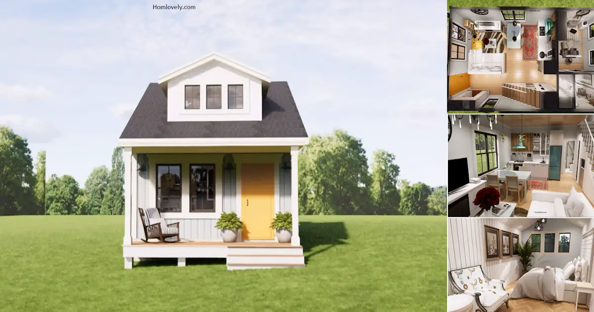Satisfying Small House Design with 2 BEDROOMS (Floor Plan) ~ Homlovely.com