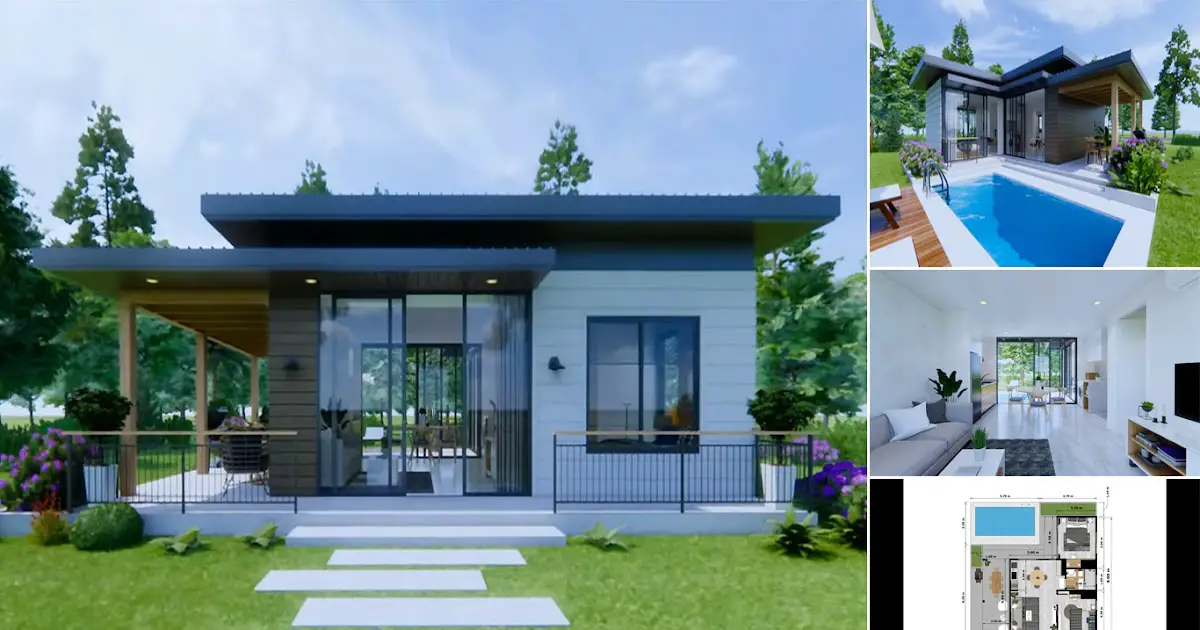 Small 7 x 9 m House Design with Cozy Facilities ~ Homlovely.com
