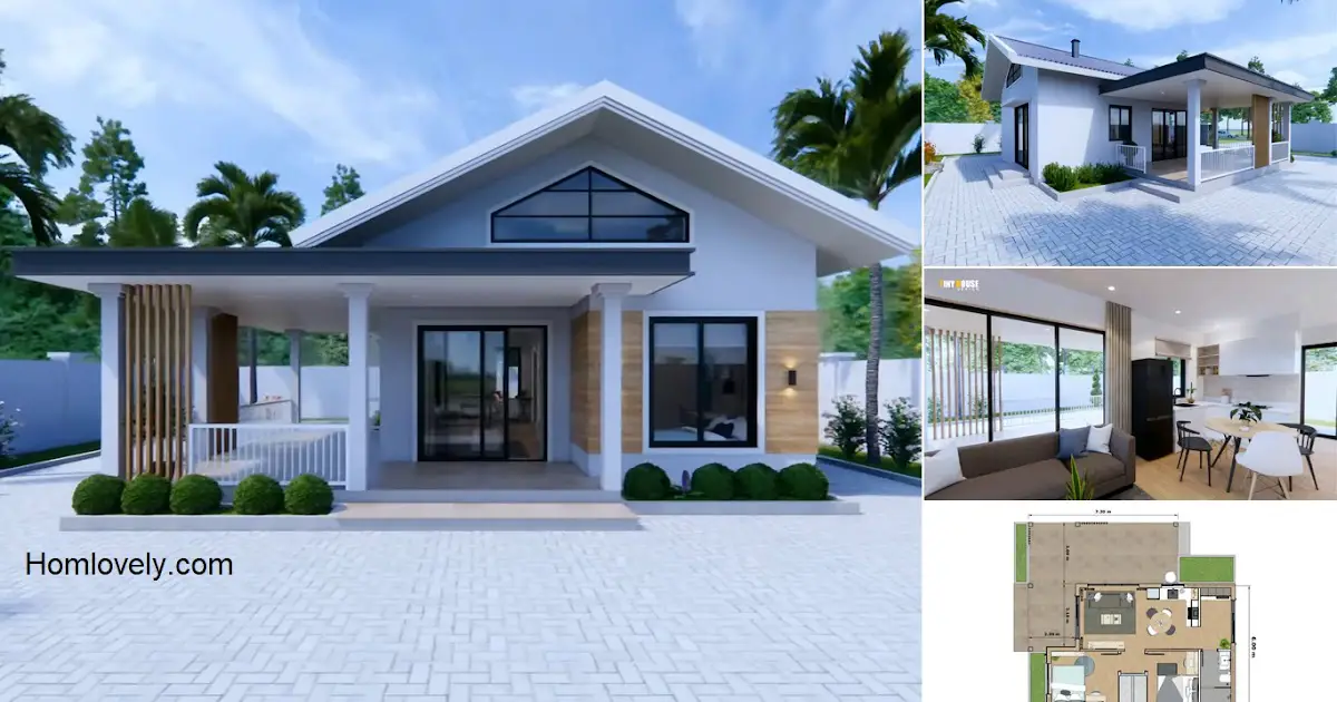 Small House Design 6 x 9m 2 Bedroom