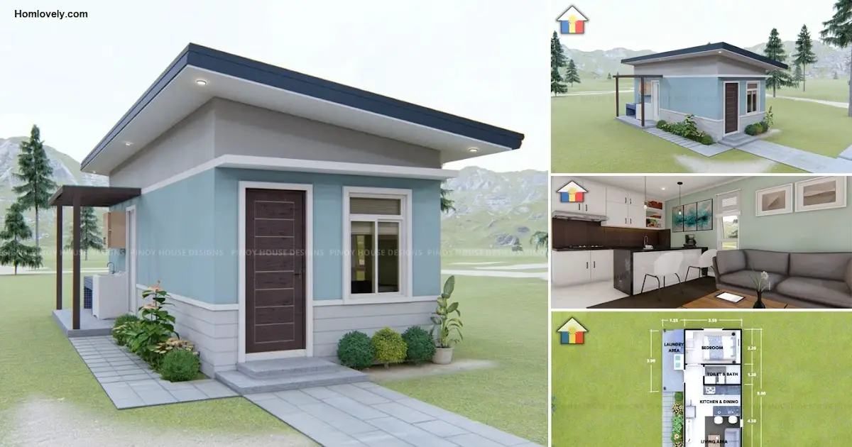Small House Design for Limited Space and Budget (28 Sqm) ~ Homlovely.com