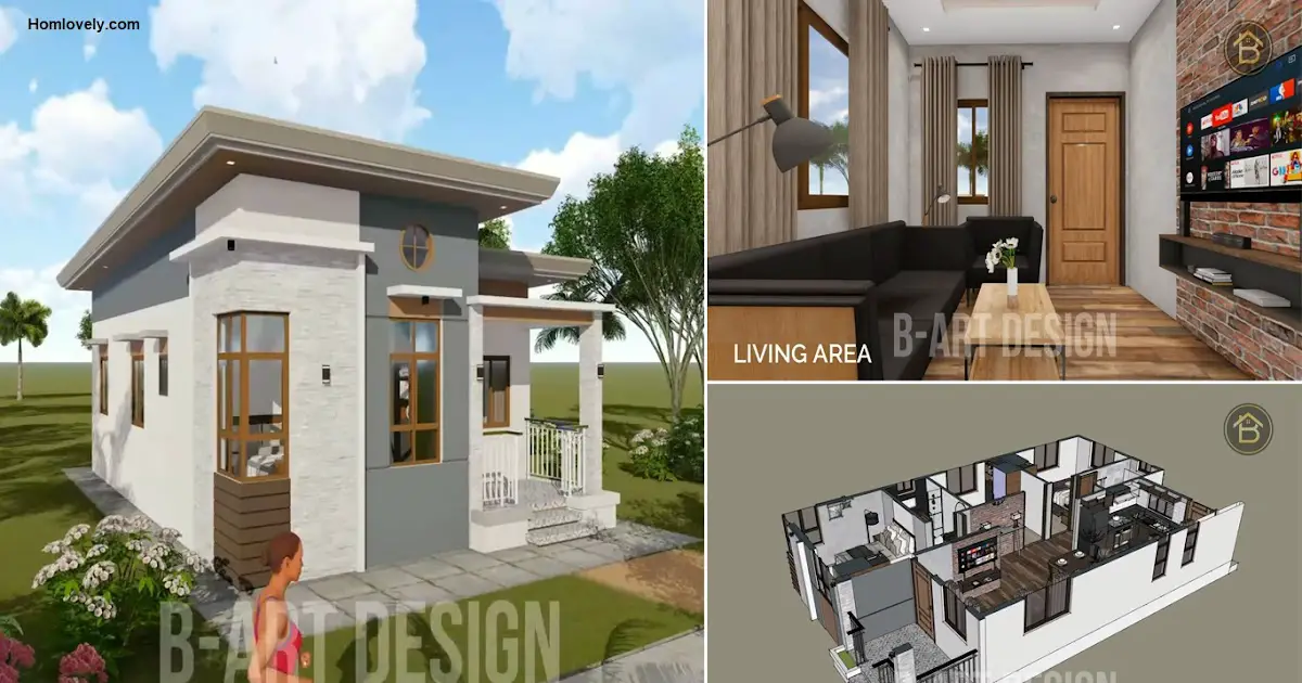 Small House Design with 3 Bedroom, Perfect Choice for Families (77 Sqm) ~ Homlovely.com
