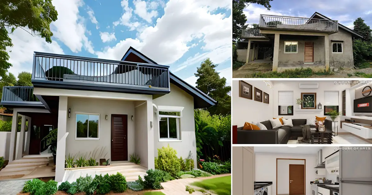 Small House with Roofdeck (Before-After and Interior Design) ~ Homlovely.com