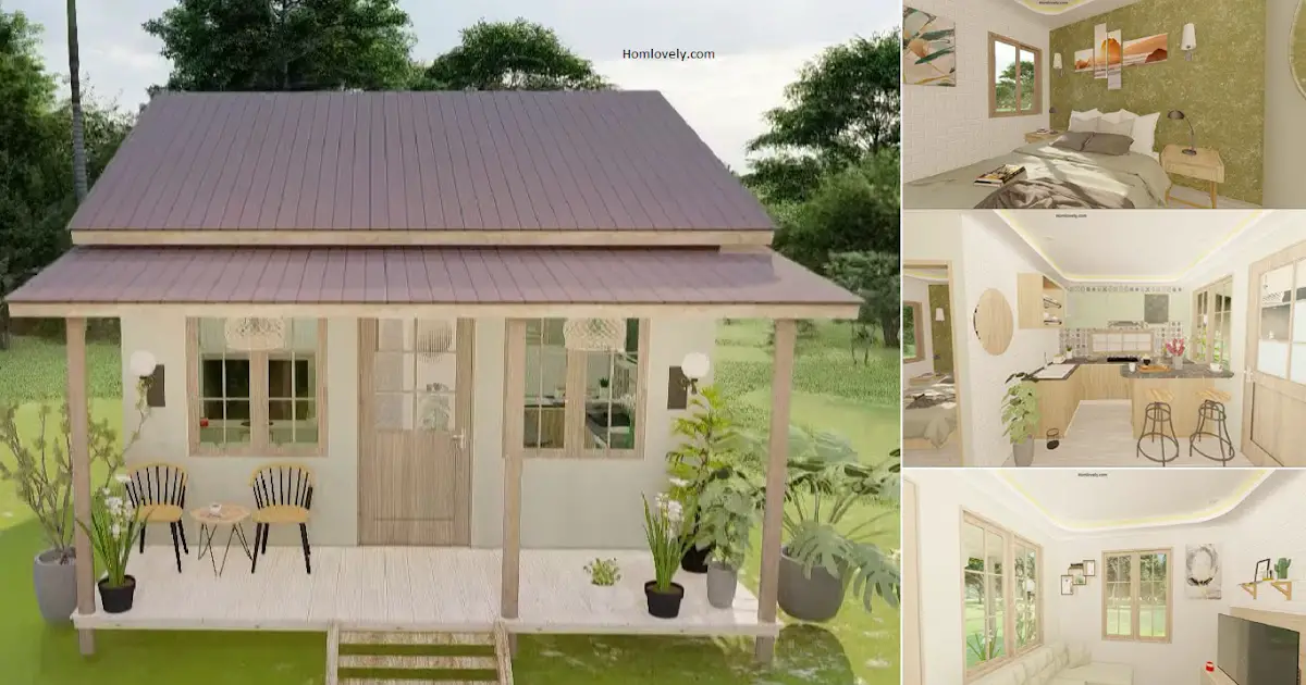 Sophisticated Small House Design in 5 x 6 m ~ Homlovely.com