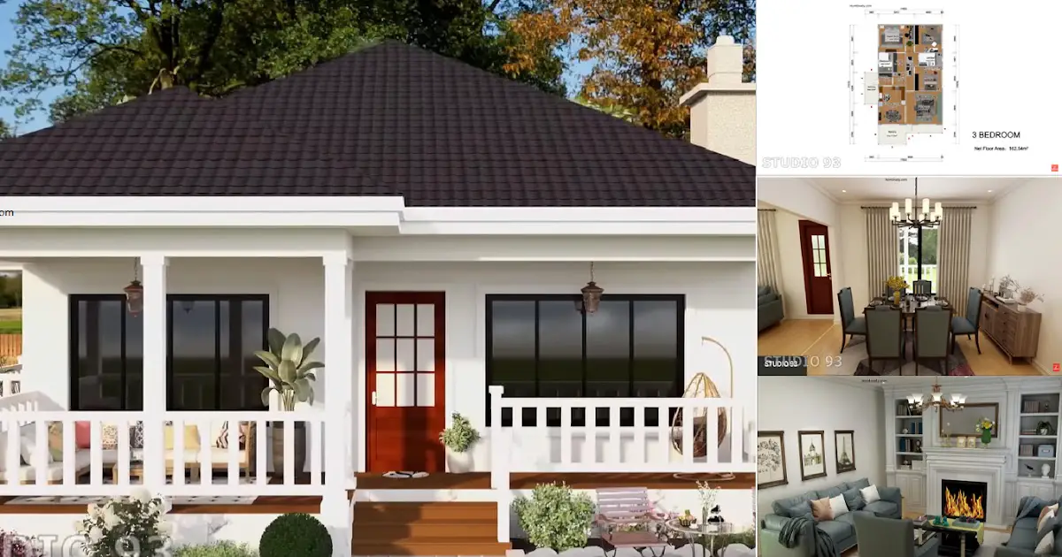Stunning Small House Idea with 3-Bedrooms in 162.5 sqm ~ Homlovely.com
