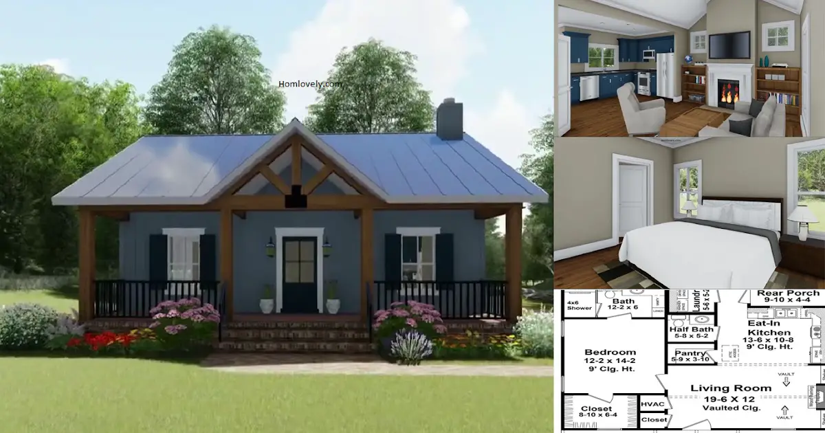 Wonderful Small House Design in 872 sqft ~ Homlovely.com