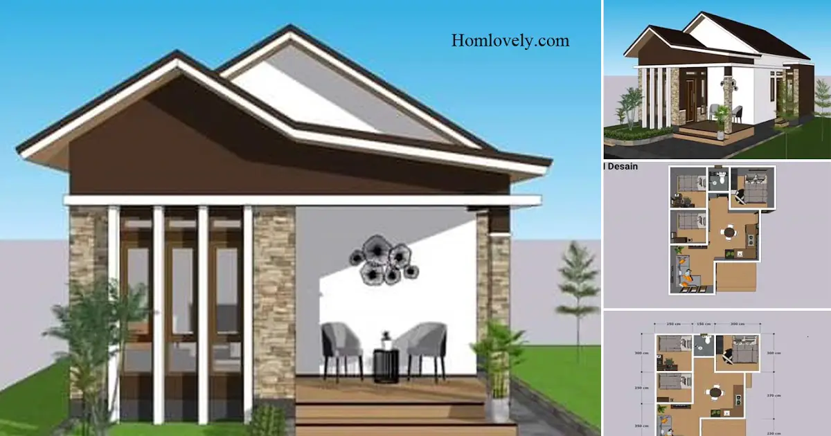 3 Bedroom - Minimalist House Design Ideas In 6 x 9 M ~ Homlovely.com