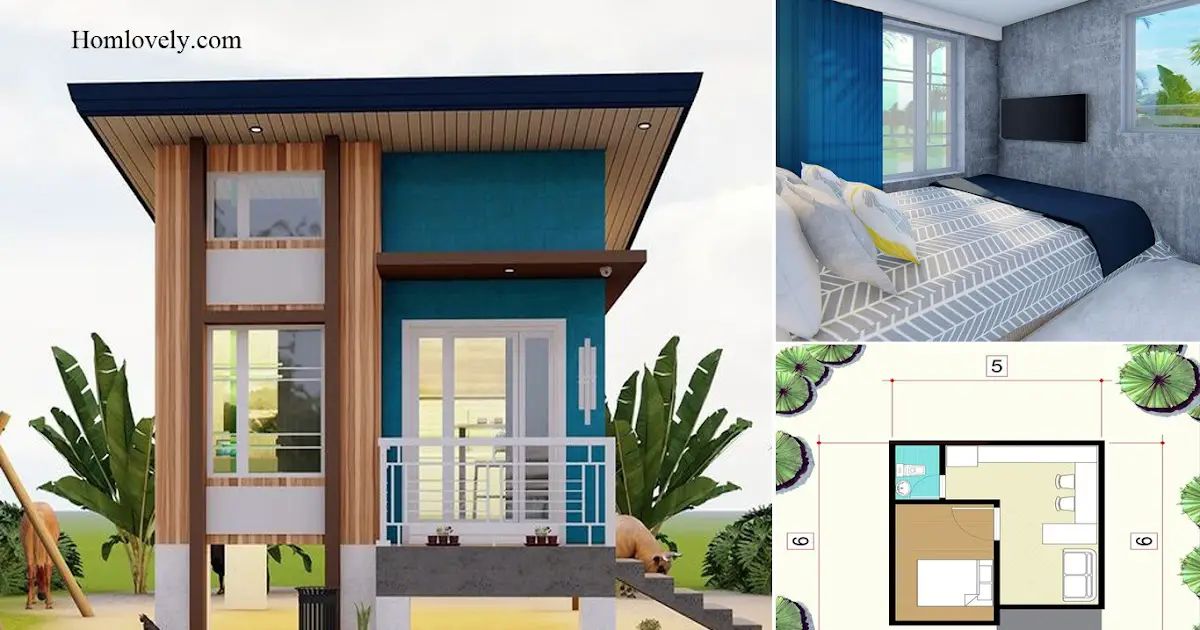 5 x 6 M Minimalist Small House Design In Limited Land ~ Homlovely.com