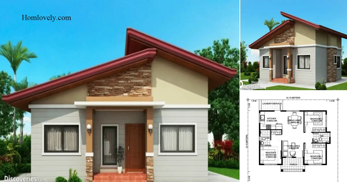 Minimalist Simple House Design Ideas With 3 Bedroom ~ Homlovely.com