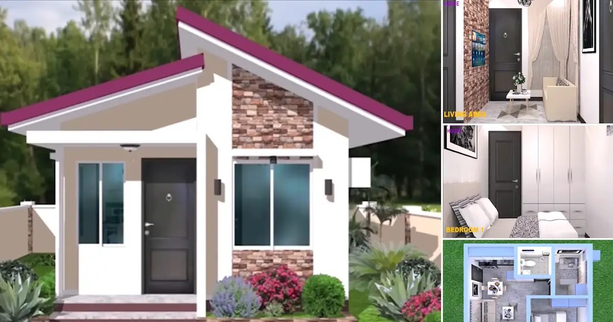 2 BEDROOM - Low Budget Small House Design In 5 x 5 M ~ Homlovely.com
